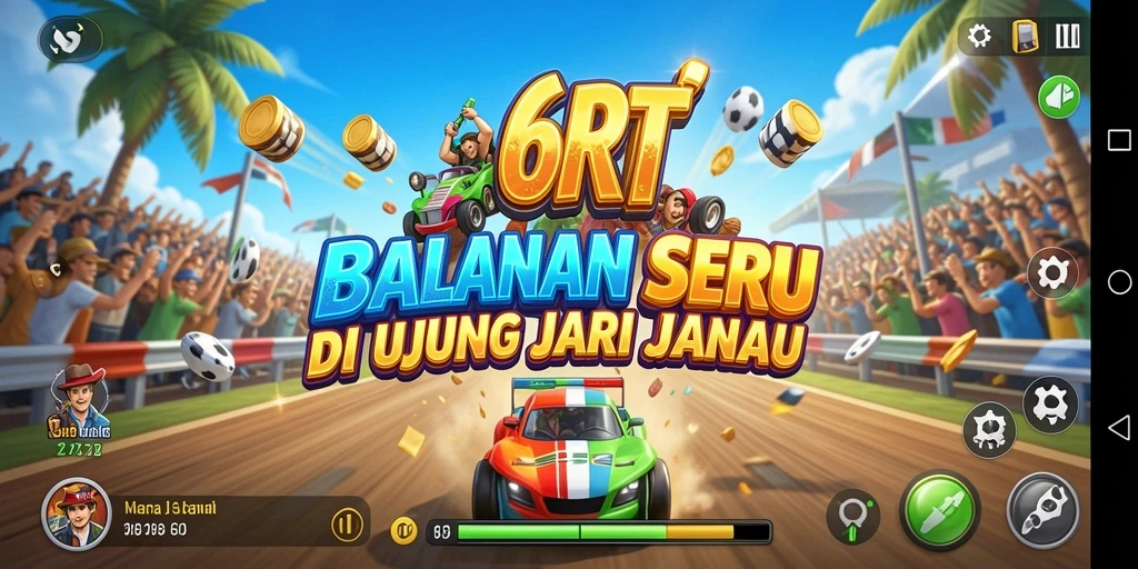 Gameplay Racing yang mendebarkan dan penuh aksi di 6RT.