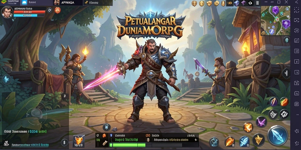 Tampilan gameplay mendebarkan dan interaksi pemain dalam APINAGA.