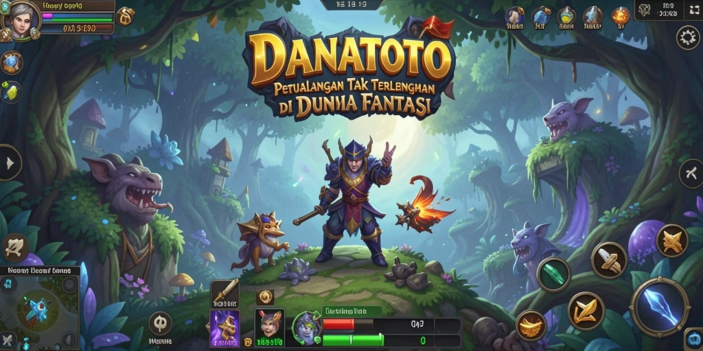 Gameplay menarik DANATOTO dalam suasana petualangan.