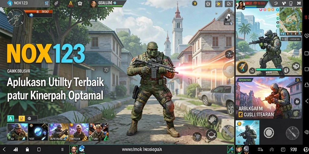 Antarmuka pengguna NOX123 yang intuitif dan bersih.