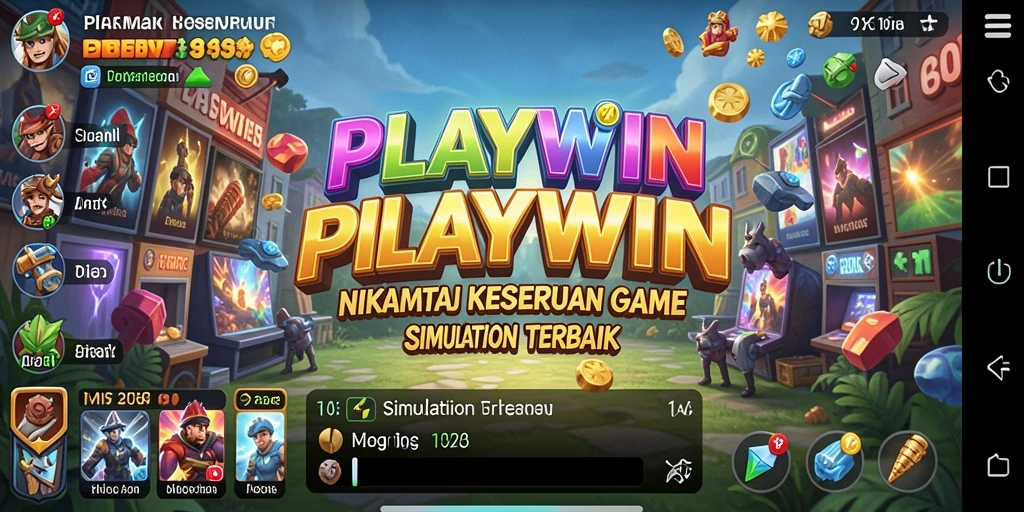 Tangkapan layar dari PLAYWIN menampilkan interaksi gameplay Simulation yang seru.