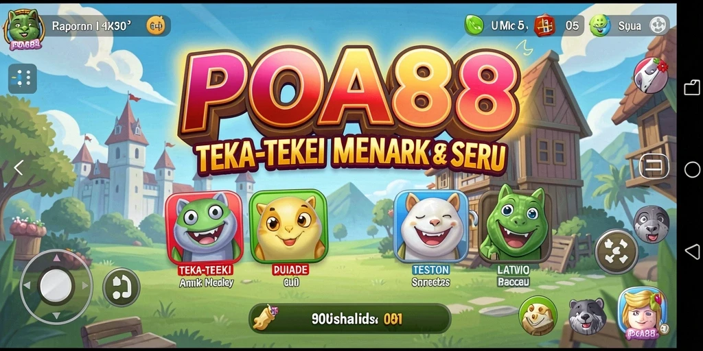 Tampilan gameplay seru dalam POA88 dengan tantangan puzzle yang menarik.