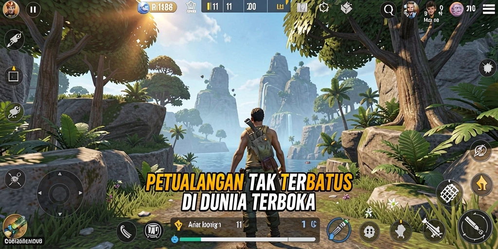 Tampilan gameplay RI188 yang memukau dalam dunia terbuka.