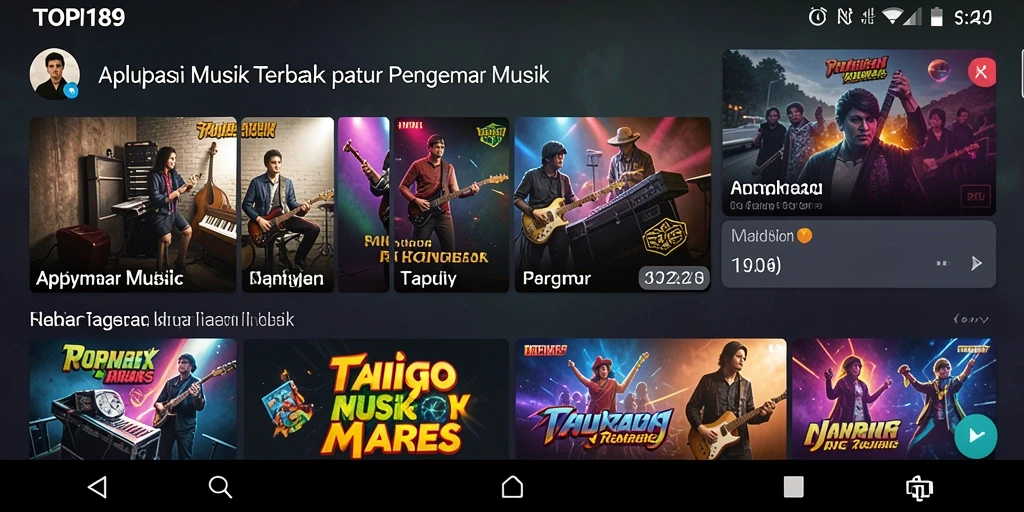 Tampilan gameplay seru di TOPI189 dengan banyak pilihan musik.