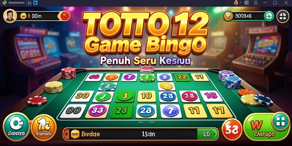 Tampilan gameplay Bingo di TOTO12 yang menarik dan interaktif.